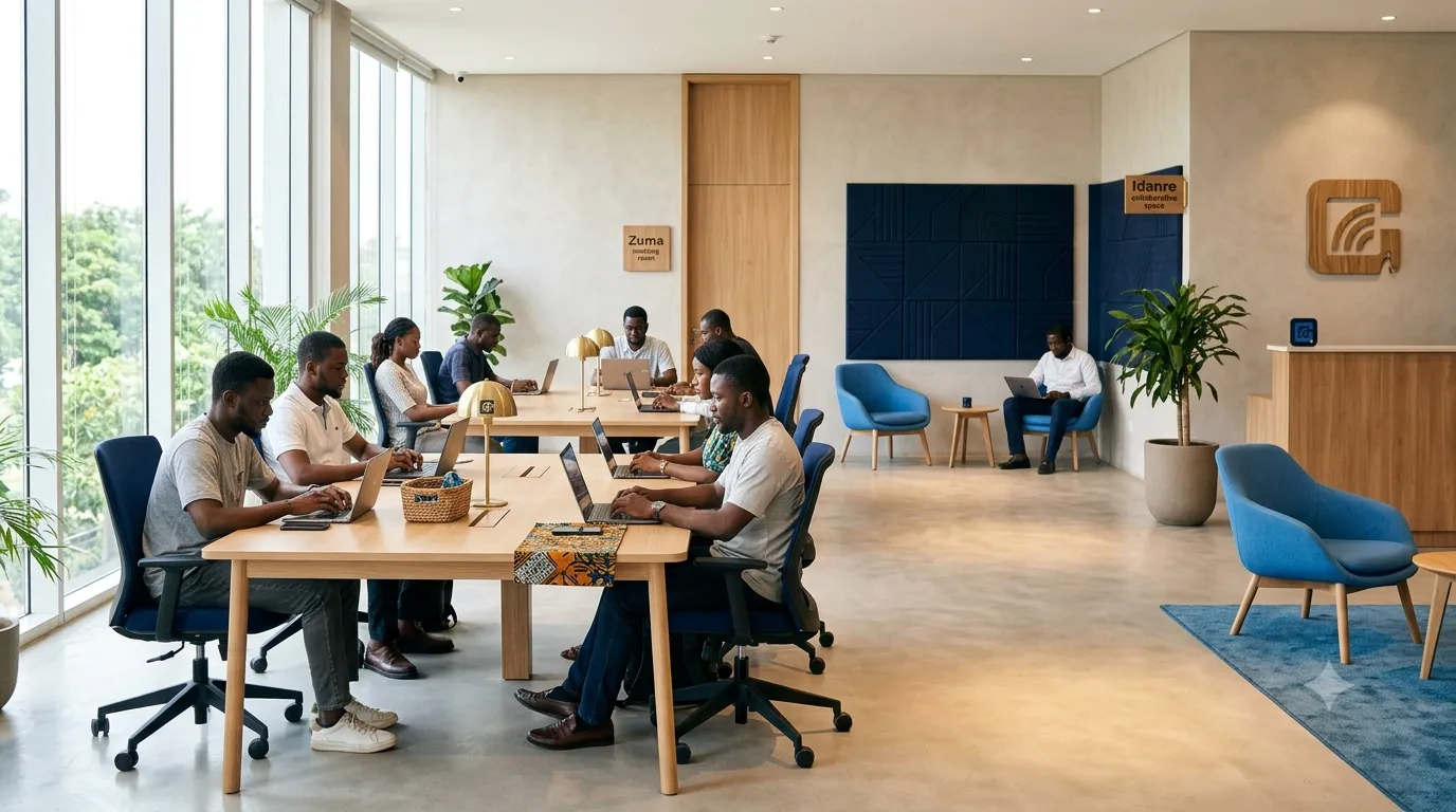 Members working at GuruSpace, Guru Innovation Hub